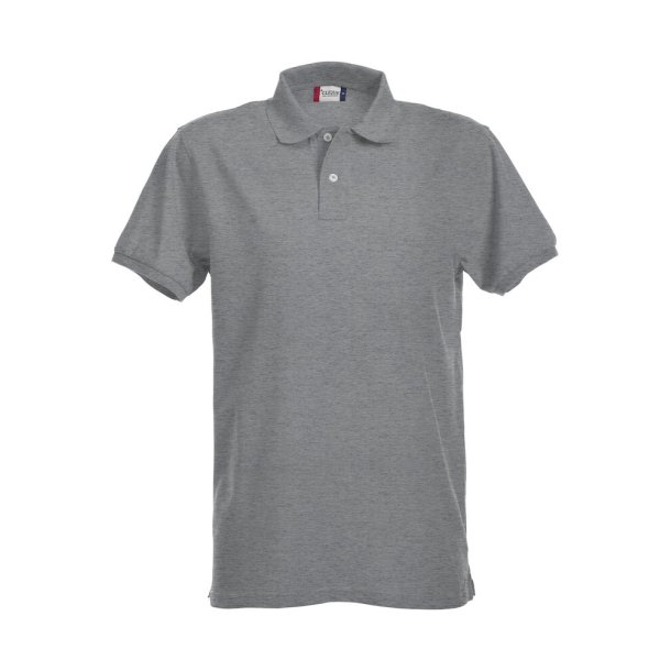 Clique Stretch Premium Polo Grey Melange XS
