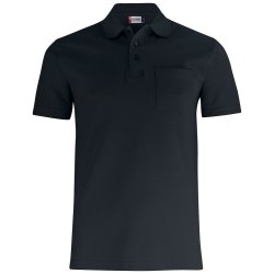 Clique Basic Polo Pocket m. Brystlomme