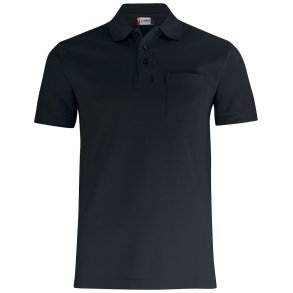 Clique Basic Polo Pocket m. Brystlomme