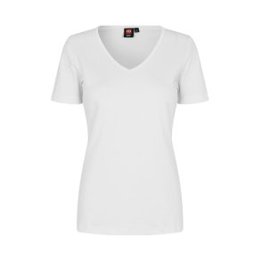 ID Interlock T-shirt v-hals dame