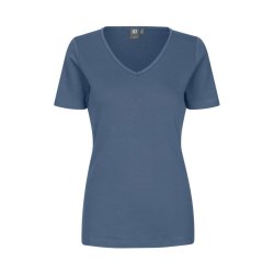 ID Interlock T-shirt | v-hals | dame