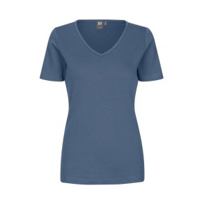 ID Interlock T-shirt | v-hals | dame