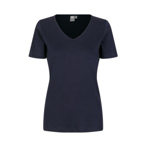 ID Interlock T-shirt v-hals dame