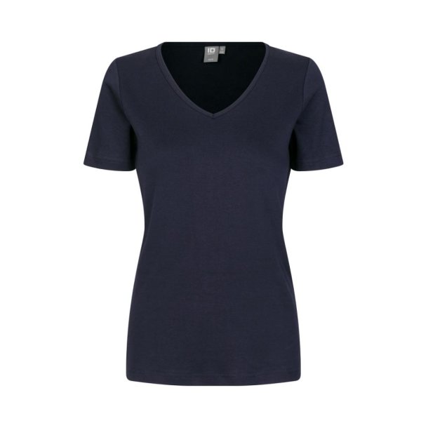ID Interlock T-shirt v-hals dame