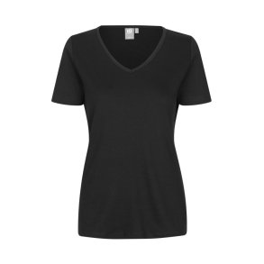 Interlock T-shirt | v-hals | dame