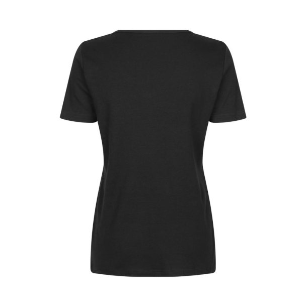 Interlock T-shirt | v-hals | dame