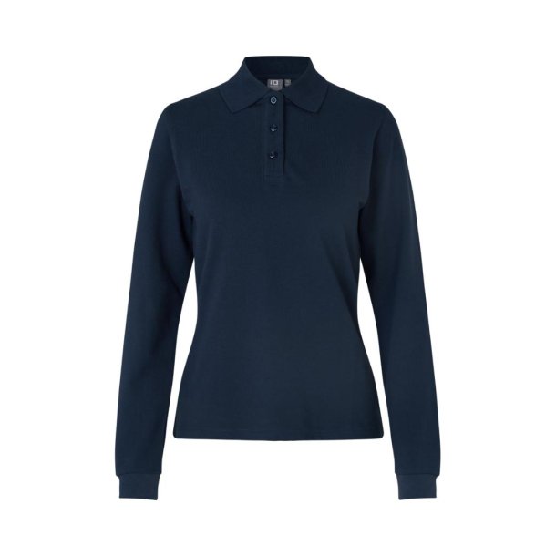 ID Langrmet poloshirt stretch dame