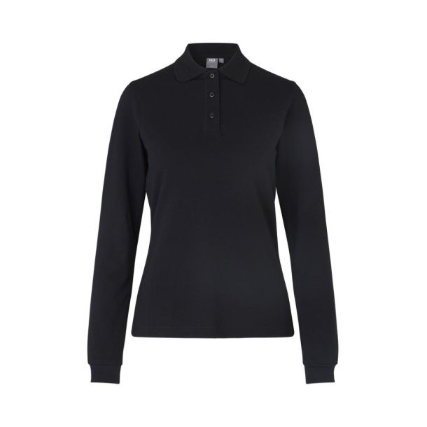 ID Langrmet poloshirt stretch dame