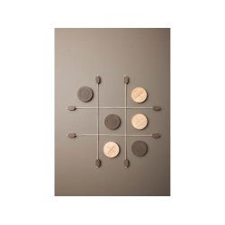 F&H Moments Of Play Kryds og bolle 90 x 90 cm Gr�/Brun