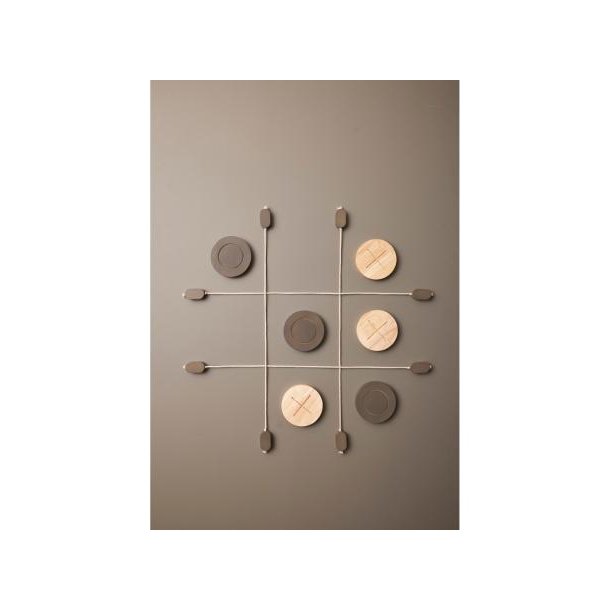 F&H Moments Of Play Kryds og bolle 90 x 90 cm Gr�/Brun