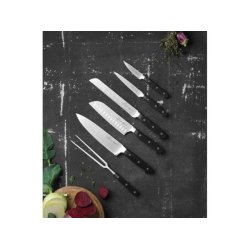 F&H Lion Sabatier International Pluton Knivs�t 6 dele St�l/Sort