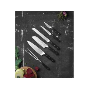 F&H Lion Sabatier International Pluton Knivs�t 6 dele St�l/Sort