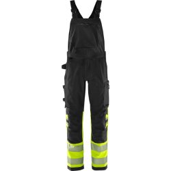 FRISTADS HIVIS GREEN STRETCH OVERALLS KLASSE 1 1032 GSTP