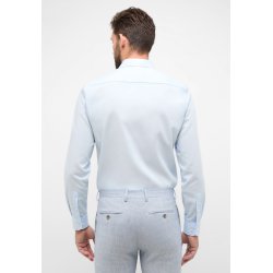 Eterna Skjorte bomuld lysebl langrmet