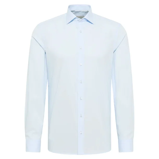 Eterna Skjorte bomuld hvid lang�rmet slim fit Herre