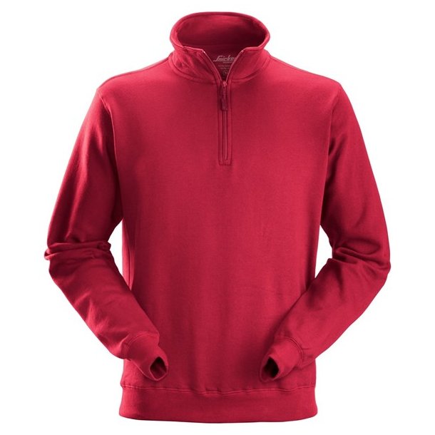 Snickers Sweatshirt med kort lynls