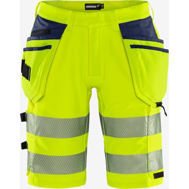 Fristads HiVis Green hndvrker stretchshorts klasse 2 2646 GSTP