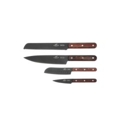 F&H Lion Sabatier International Phenix Knivst 4 dele Sort/Tr