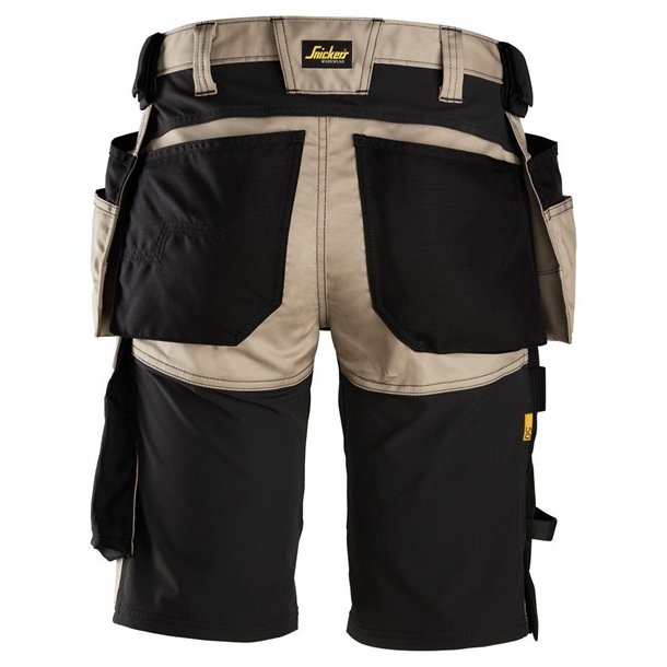 Snickers AllroundWork, stretch shorts med hylsterlommer