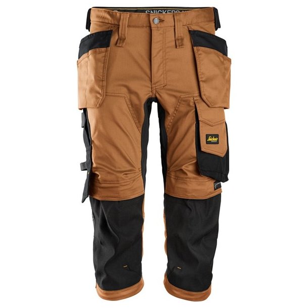 Snickers AllroundWork, stretch piratbukser med hylsterlommer
