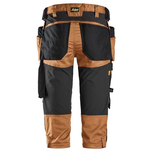Snickers AllroundWork, stretch piratbukser med hylsterlommer