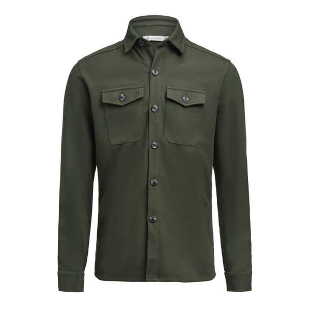 James Harvest Hicksville Overshirt Oliven  S