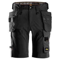 Snickers AllroundWork, shorts i 4-vejs stretch med hylsterlommer Sort 52