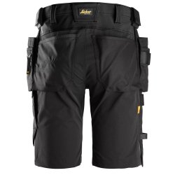 Snickers AllroundWork, shorts i 4-vejs stretch med hylsterlommer Sort 52