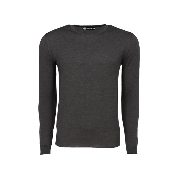 Shona 229 Unisex Round neck Pullover Extrafine Merino blend Navy