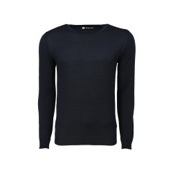 Shona 229 Unisex Round neck Pullover Extrafine Merino blend Navy