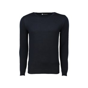 Shona 229 Unisex Round neck Pullover Extrafine Merino blend Navy