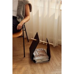 Andersen Furniture Edge Magazine Holder H: 45 cm - Metal/Egetr�