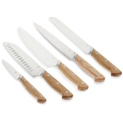 F&H Mors Foresta Knivst 5 dele Eg/Rustfrit stl