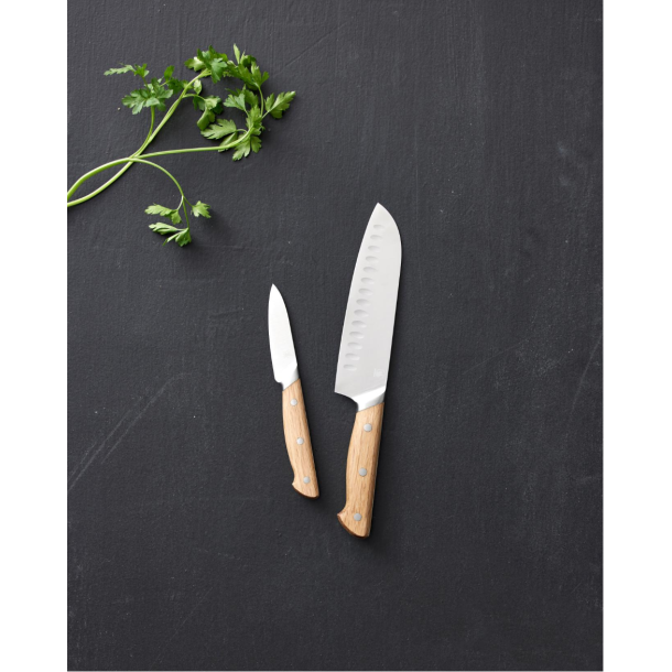 Mors Foresta Knivst 2 dele Eg/Rustfrit stl