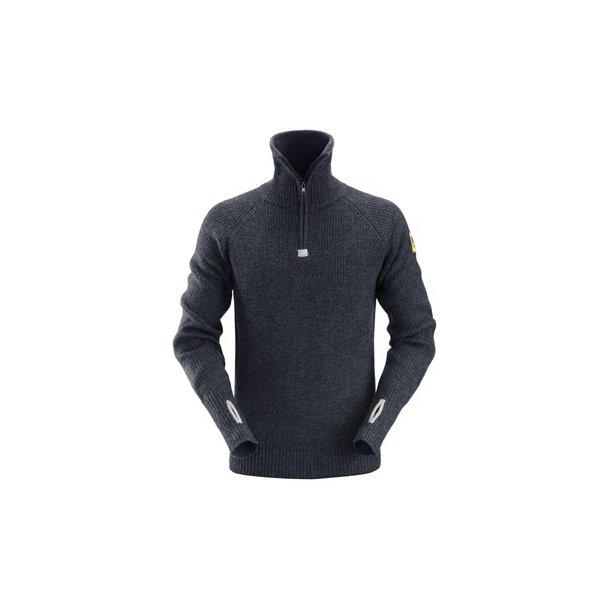 Snickers Uldtr�je med kort lynl�s