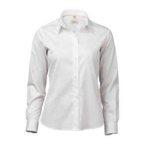 OAKMORE Hvid stretch twill Slim Dame