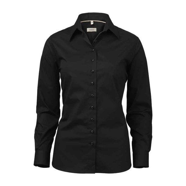 OAKMORE Sort stretch poplin slim Dame