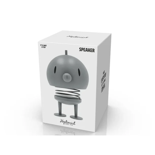 F&H Hoptimist Soft Bumble Speaker 10 x 10 x 15 cm L Soft Grey