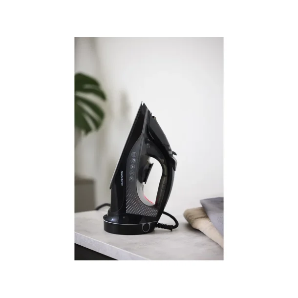 Nordic Sense Ledningsfrit dampstrygejern 2400 watt Sort/Gr�