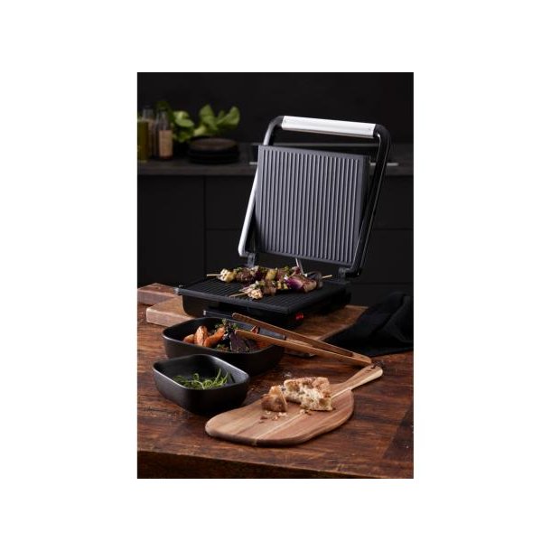F&H HOLM Paninigrill 2000 watt Slv/Sort