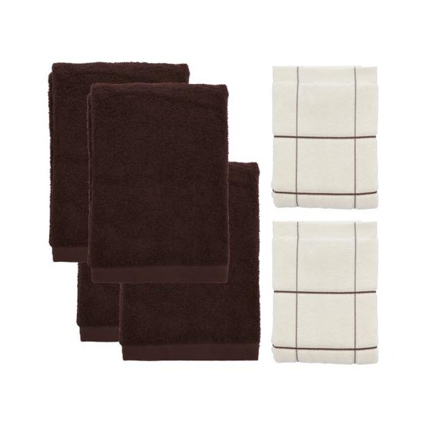 F&H S�dahl H�ndkl. str. XL offwhite, Vista &amp; taupe, Comf.