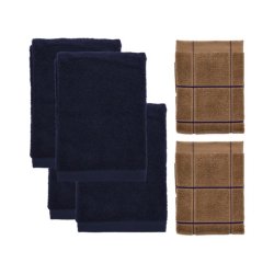 F&H Sdahl Hndkl. str. XL warm taupe, Vista &amp; navy, Comf.