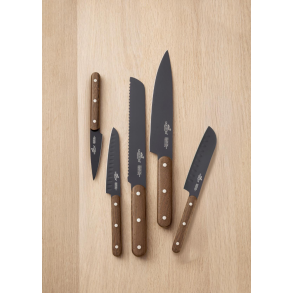 Lion Sabatier International Phenix Walnut Knivst 5 dele Sort/Tr