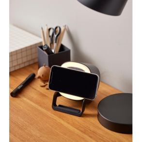 Still H�jtaler med oplader og lampe x 10,6 x 9,5 x 14,3 cm Sort