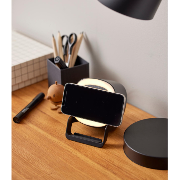 Still H�jtaler med oplader og lampe x 10,6 x 9,5 x 14,3 cm Sort