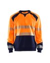 XS,High Vis orange/navy