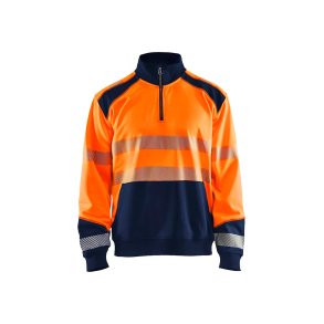 Blklder High Vis Sweatshirt half zip