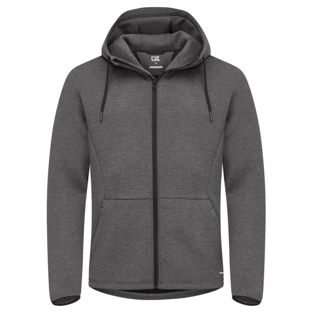 Cutter &amp; Buck Pemberton Hood FZ Men Dark Grey Melange  L