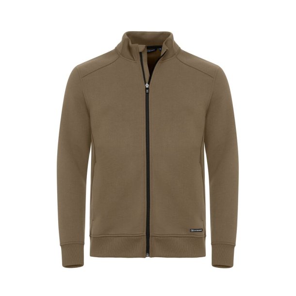 Cutter &amp; Buck Pemberton Cardigan Full Zip Men Khaki M