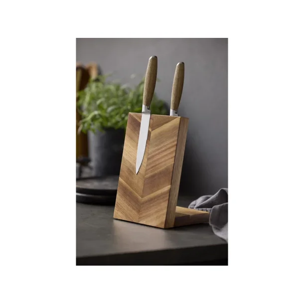HOLM Knivblok 16 x 12 x 21,6 cm Akacie